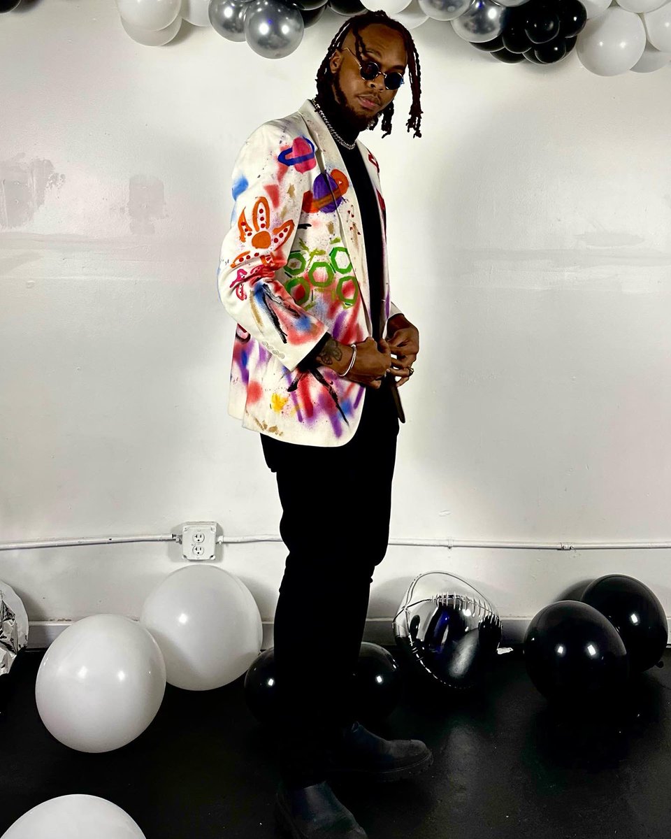 To Infinity and Beyond 🚀👽😈

<a href="/i3essential/">i3Essential</a> Hand Painted Custom Blazer. 
#InfinityBall2022 #yommestudios