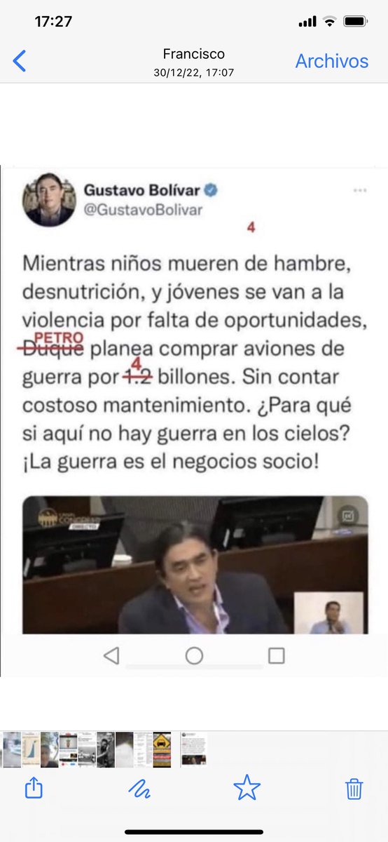 Esto decía-¿dice? el ideólogo petrista Gustavo Bolívar