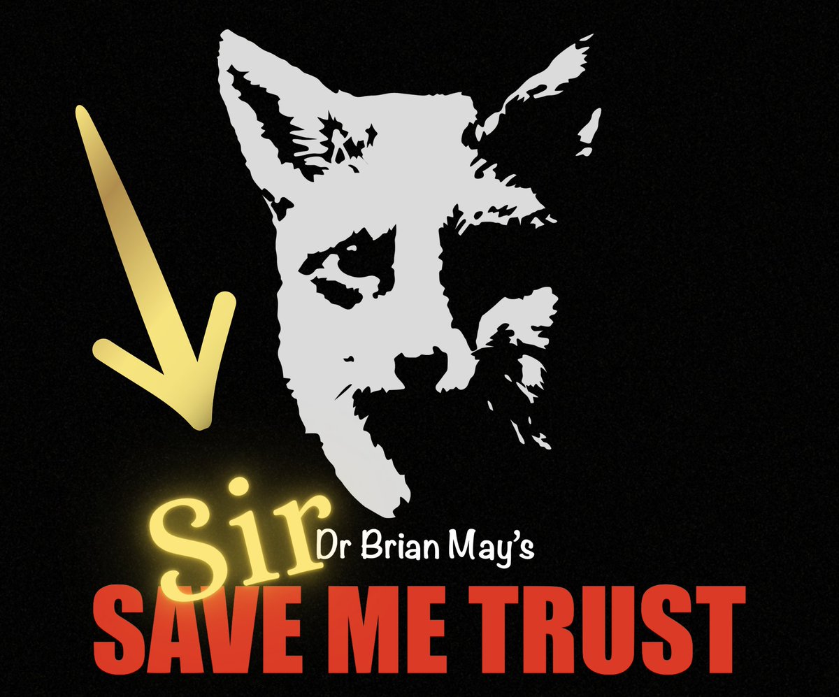 Congratulations to Sir Brian May on his Knighthood from all his wild friends at  Save Me HQ.  We have always known he is awesome and now it is official. 🎉  🥂 🍾  #SirBrianMay