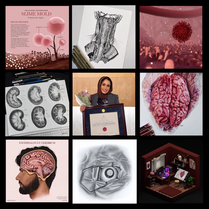 My #artvsartist2022 challenge 🧠🫀🧬 

Looking forward to see what 2023 brings!! 