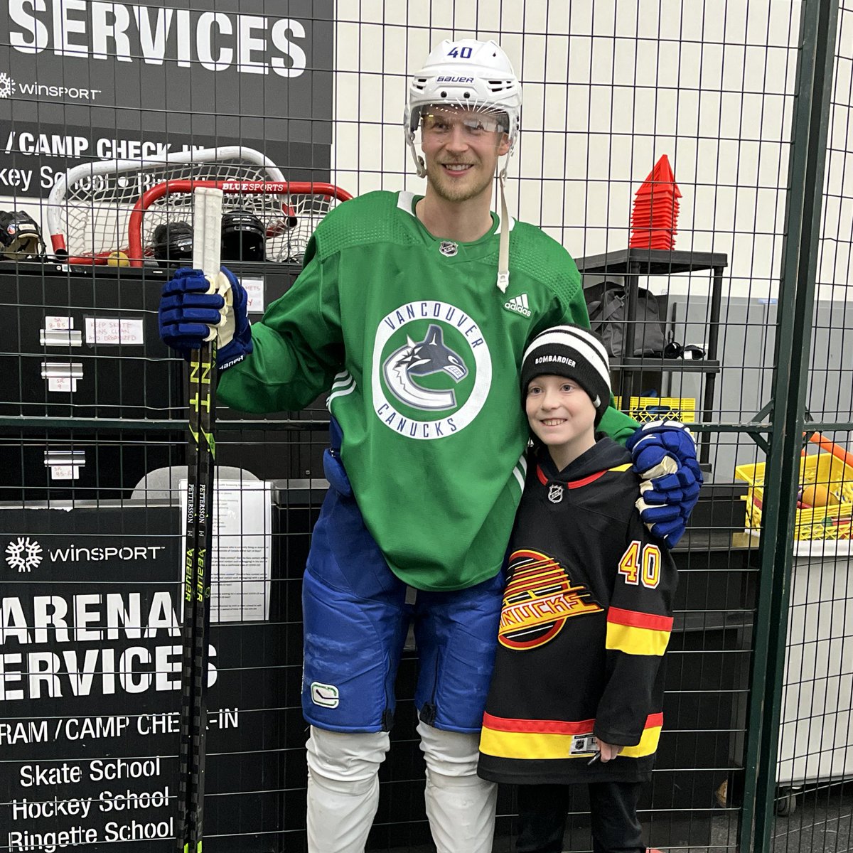 Canucks's tweet photo. Meet your fave #Canucks ✅ https://t.co/Ev12oauBEV
