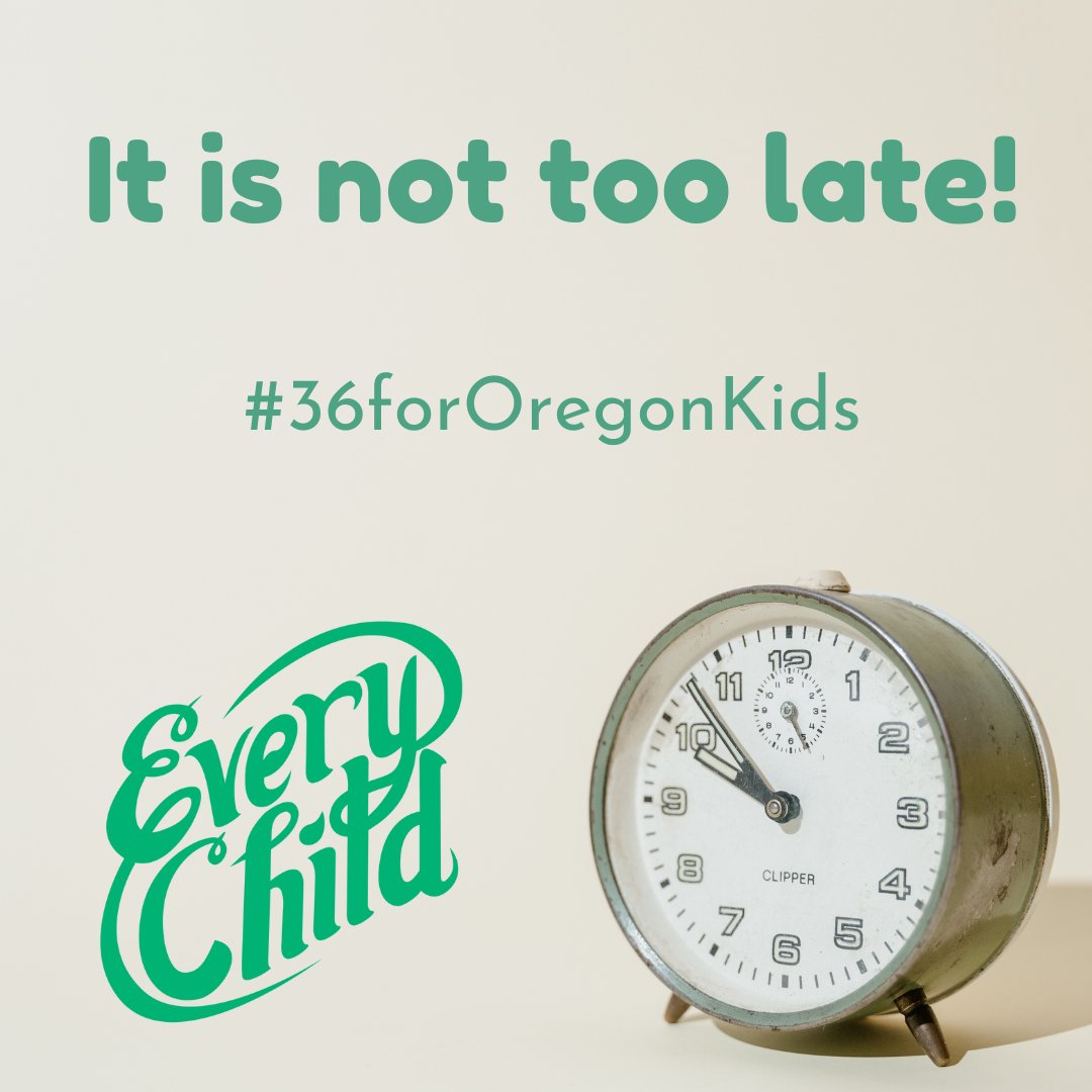 It is not too late to support kids and families impacted by foster care. Consider giving a year end gift of $36 monthly or a $36 single gift to provide a hopeful future for Oregon kids. 💚⁠
⁠
Give today: everychildoregon.org/36fororegonkid…

#36forOregonKids #yearendgiving #donation