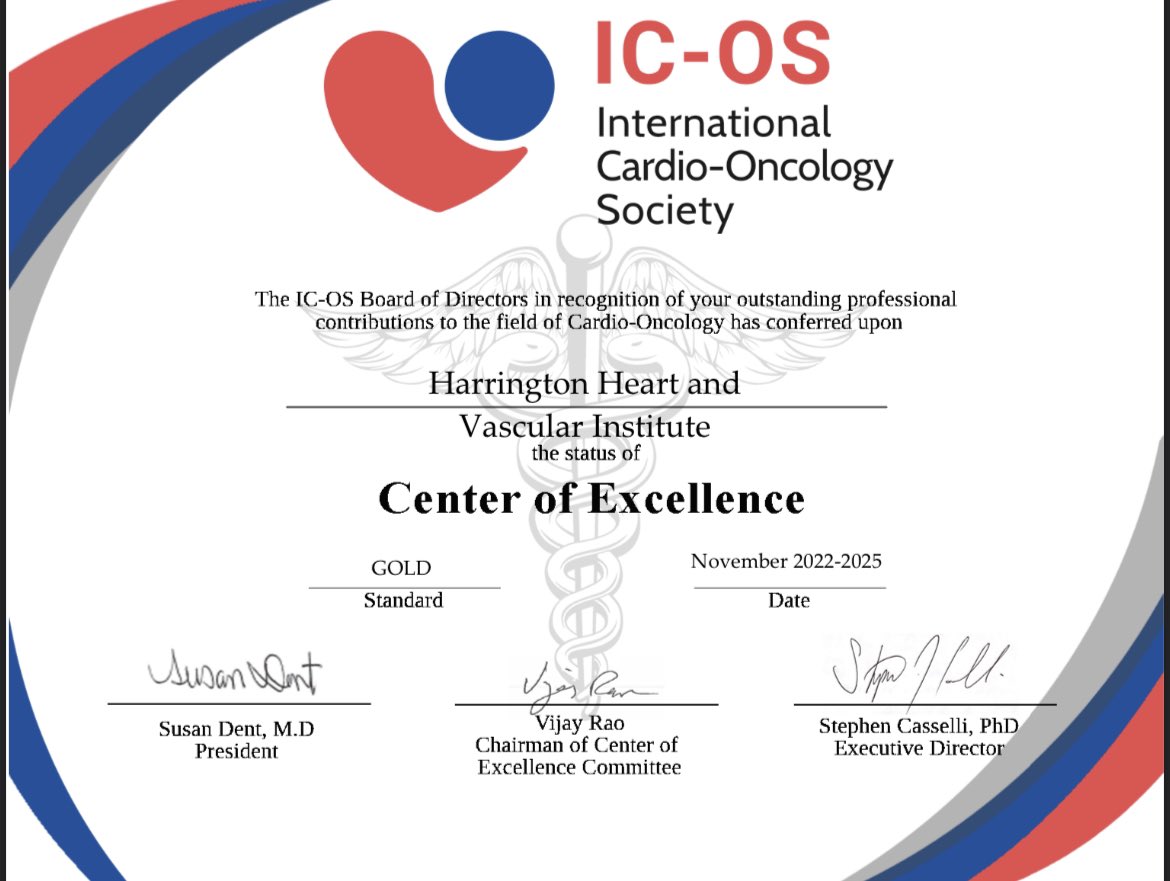 Zeeshan Hussain (@zeeshan8887) on Twitter photo Harrington Heart and Vascular Institute <a href="/UHhospitals/">University Hospitals</a> designated a ‘Gold’ Center of Excellence for #cardiooncology by <a href="/ICOSociety/">International Cardio-Oncology Society</a> It’s a privilege to work with these amazing people. <a href="/shishem/">Mehdi Shishehbor, DO</a> <a href="/EiranGorodeski/">Eiran Gorodeski, MD, MPH</a> <a href="/DanSimonMD/">Daniel I. Simon, M.D.</a> <a href="/staceymazz/">Stacey Mazzurco</a> Harrington Heart and Vascular Institute <a href="/UHhospitals/">University Hospitals</a> designated a ‘Gold’ Center of Excellence for #cardiooncology by <a href="/ICOSociety/">International Cardio-Oncology Society</a> It’s a privilege to work with these amazing people. <a href="/shishem/">Mehdi Shishehbor, DO</a> <a href="/EiranGorodeski/">Eiran Gorodeski, MD, MPH</a> <a href="/DanSimonMD/">Daniel I. Simon, M.D.</a> <a href="/staceymazz/">Stacey Mazzurco</a>