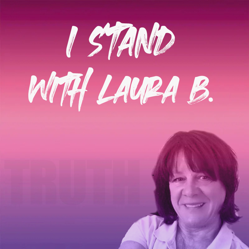 Please Re-Tweet. or Right-Click on Image to save. Then send your own message with Hashtag #IStandWithLauraB Let Laura know she's not alone. And let that other bytch know we have Laura's back. #FuckKats 🚫🐈‍⬛