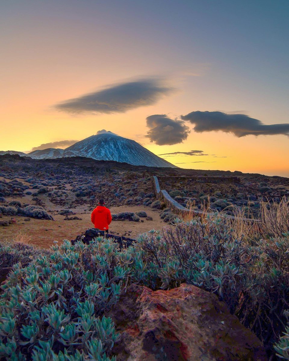 Atardecer fantástico ayer en el Parque Nacional del Teide #teide #tenerife