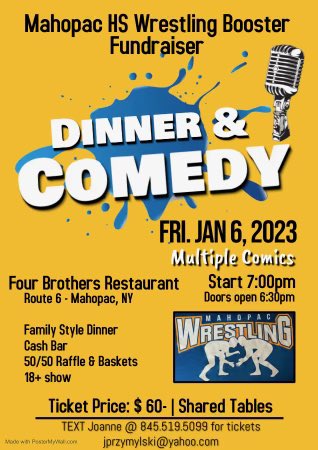 Please come and support our mahopac wrestling team.