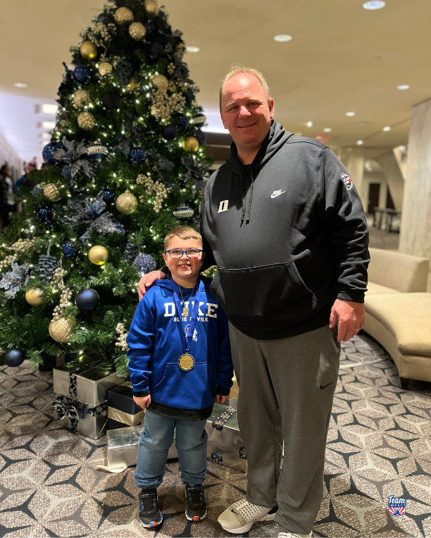 GoTeamIMPACT's tweet image. From bowling with the guys and team dinners to being the tee runner and celebrating the big win on the field with his teammates, Creed had the experience of a lifetime with @DukeFOOTBALL at the @MilitaryBowl! #AllInAllTogether #BeTheIMPACT