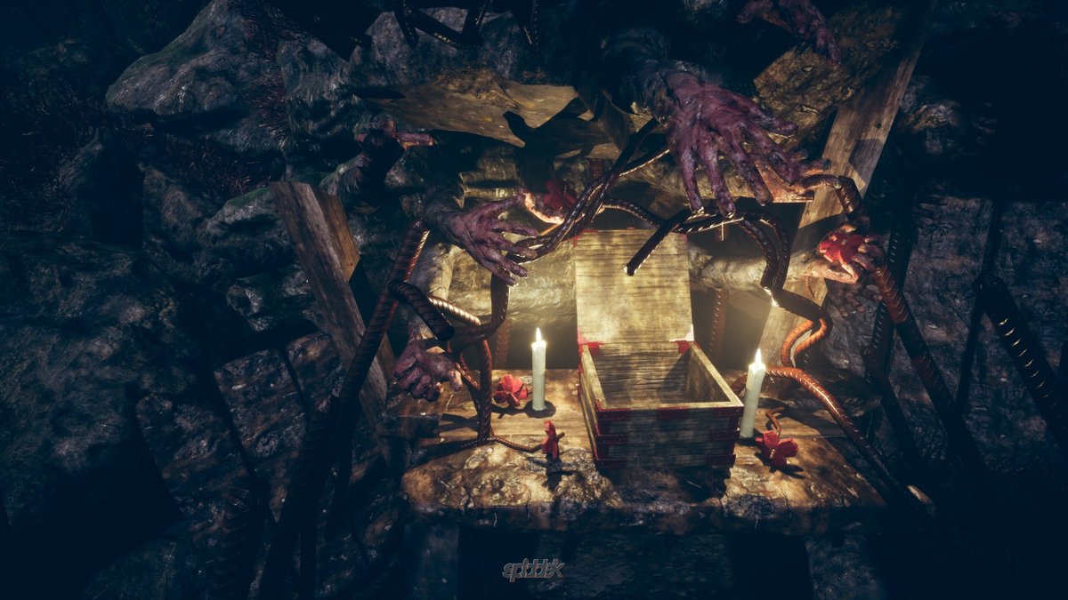 Spiddek's tweet photo. POV das letzte Angebot am Blackfriday  

#CBEsoftware  #SomedayYoullReturn #Gore #Screenshot #Gaming #steam #PC #Horror #videogame #zocken #PsychologicalHorror https://t.co/NJiS90xCDK