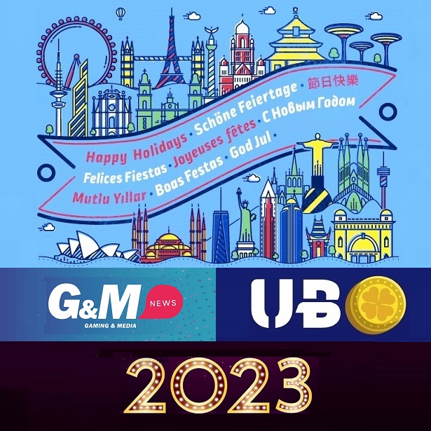 ¡Felices Fiestas! Es el deseo del equipo de G&amp;M News y UbetON para nuestros socios, clientes y amigos de todo el mundo del juego. A seguir creciendo juntos en 2023.