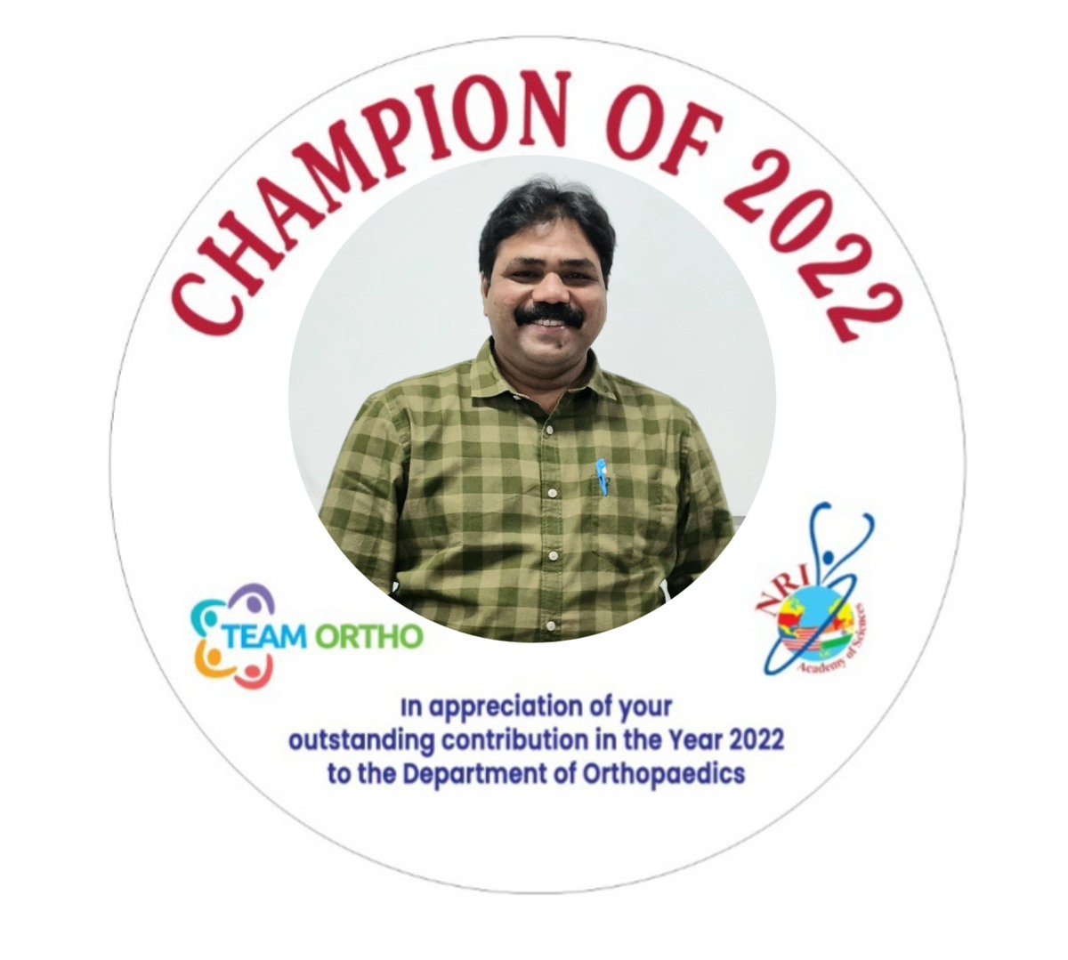 Teamortho1's tweet photo. #champion2022 #teamortho #teamwork #dreamwork #awardfunction #nrias #nrigh @gondi_srinivas thanks for your presence https://t.co/oaJ6YCYiLM