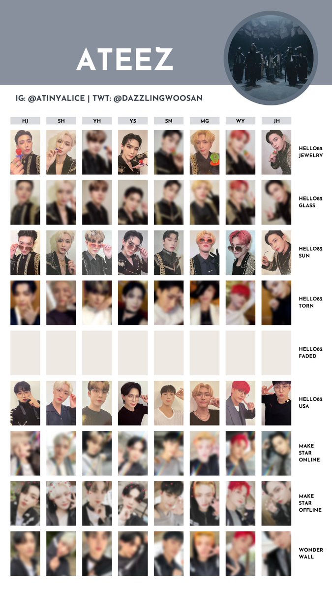 ATEEZ [SPIN OFF : FROM THE WITNESS] — photocard template