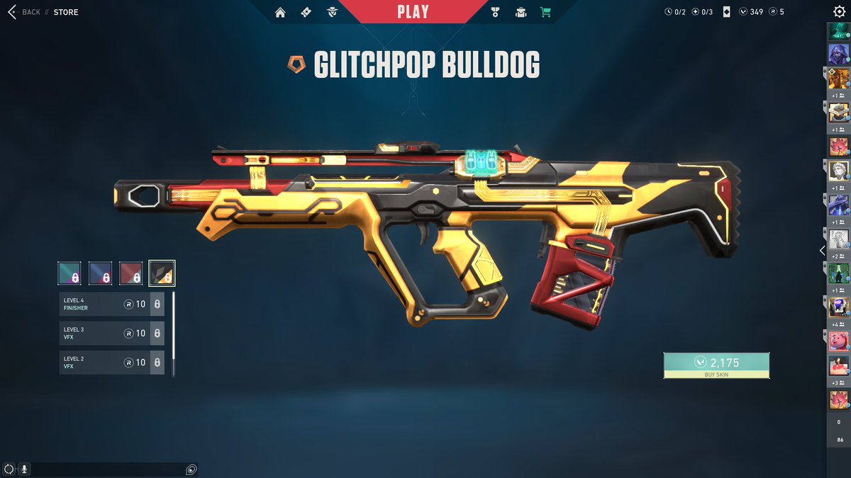 AcxFN's tweet image. of course the bulldog i need for my red/gold theme comes when i dont have enough vp 😭