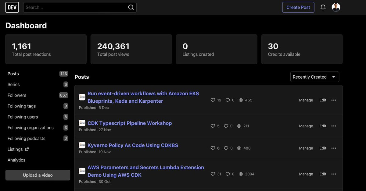 VuDao81124667's tweet photo. 2022: A YEAR IN REVIEW

My blog posts with 15 more posts https://t.co/3HJa6aHYPl have been read and helped many people, topics around #k8s, #CDK, #CDK8S, #Serverless, etc.

2022 was a big year and 2023 - Amazing year is coming!
#awscommunity #awscommunitybuilders #simflexcloud https://t.co/Wd4WS7OwYc