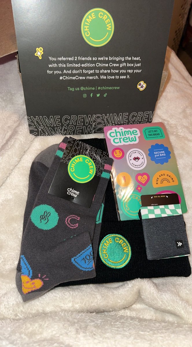 IAquarius1995's tweet photo. Received this today, so cute and thoughtful 🥰 thank you @Chime  #chimecrew https://t.co/skQ99yMXdg