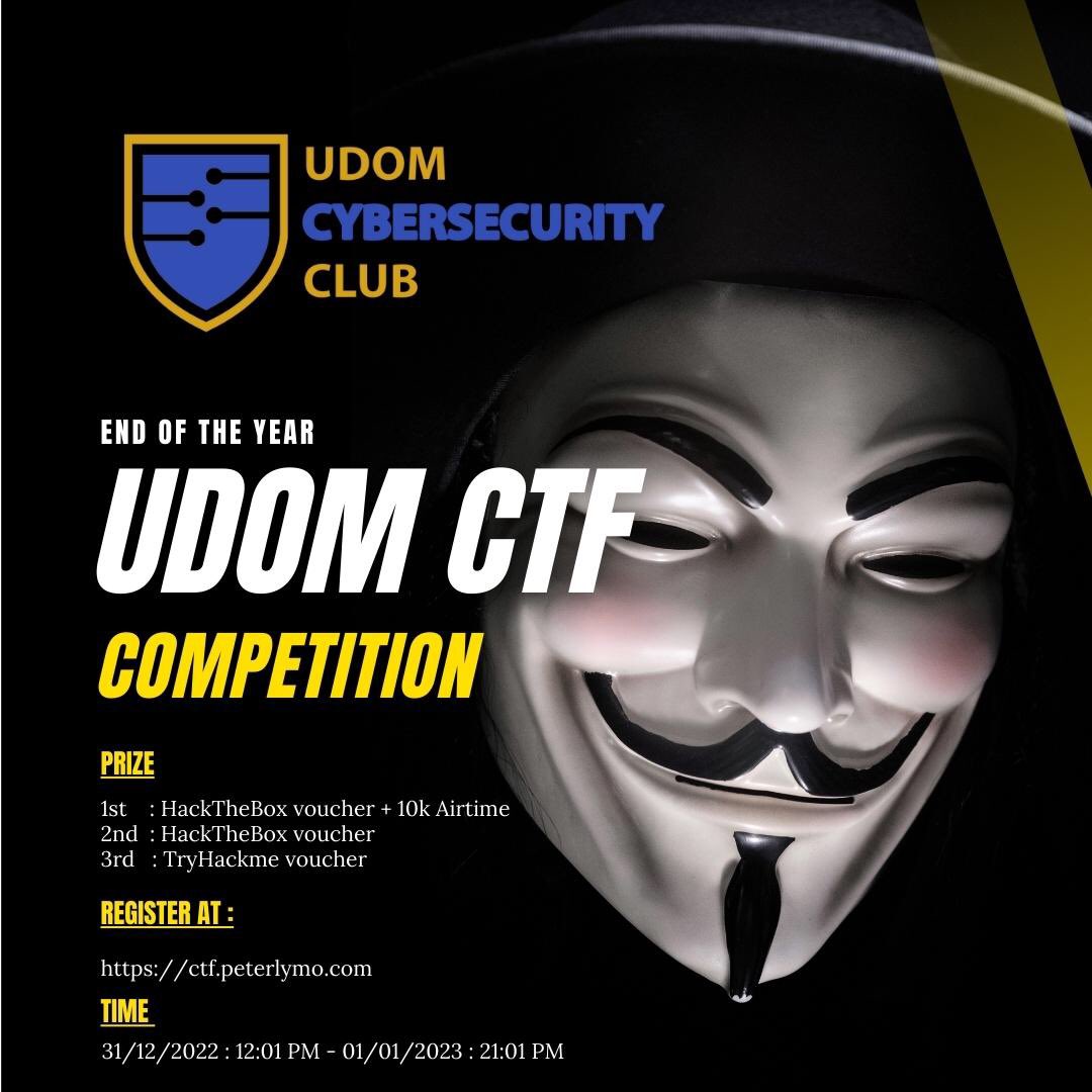 Lets end a year with small fun ctf, register at ctf.peterlymo.com
