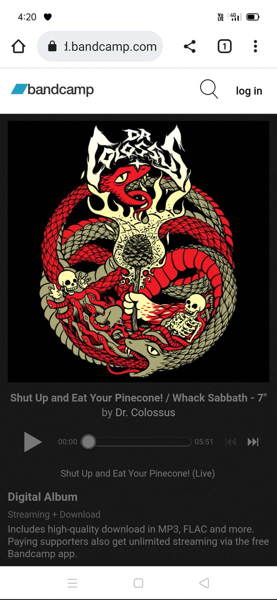 SUPPORT YOUR LOCAL BANDS!
Band: Dr. Colossus 
Origin: Melbourne, Victoria, Australia 🇦🇺
Single: Shut Up And Eat Your Pine Cone! 
Released: 2015
<a href="/DrColossusBand/">Dr. Colossus</a>