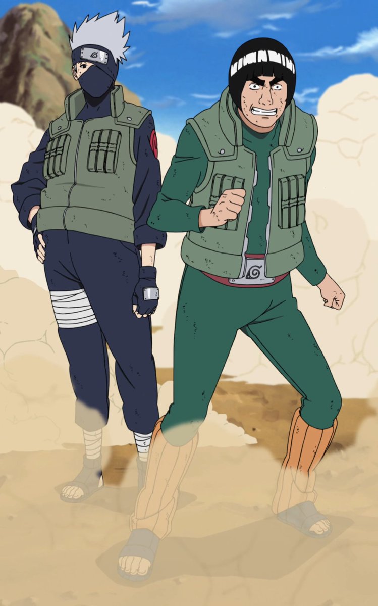 sweeettest's tweet photo. like i'm not trying to be a hater or start a fight because i also exaggerate gai's bobbies because i'm gay but kkg literally have the same exact body type in canon because kishi can only do like 3 body types for adult men https://t.co/yODk15eiDK