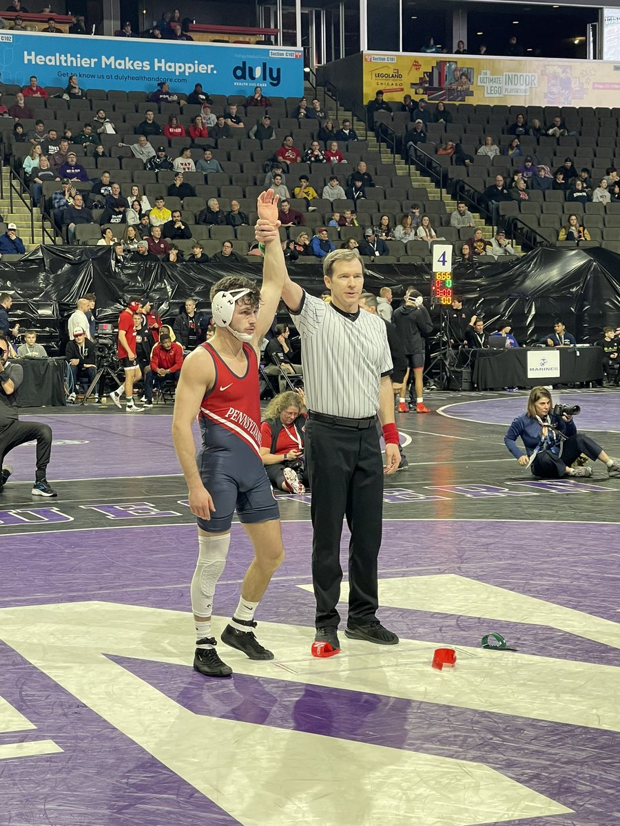PennWrestling's tweet photo. The champion at 133: Michael Colaiocco 

#TheMovement x #FightOnPenn 🔴🔵 https://t.co/8XAL6gNR2c