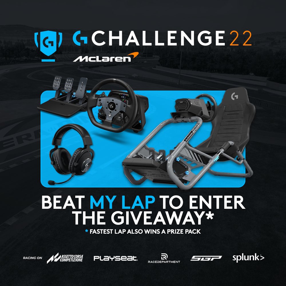 Join the <a href="/LogitechG/">Logitech G</a> Challenge &amp; beat my lap time in <a href="/AC_assettocorsa/">Assetto Corsa</a> for your chance to win a new sim rig! #LogiDays

📝 Register for the G Challenge
🖥️ Join Tony Kanaan lobbies
📅 Lobbies Open 12/19 - 1/3
🏁 Race to post your fastest time

Free to Enter @ logitechgchallenge.com