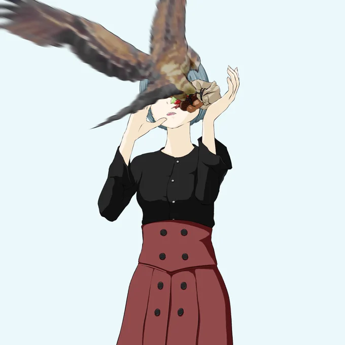  顔(目)描かない人です! 