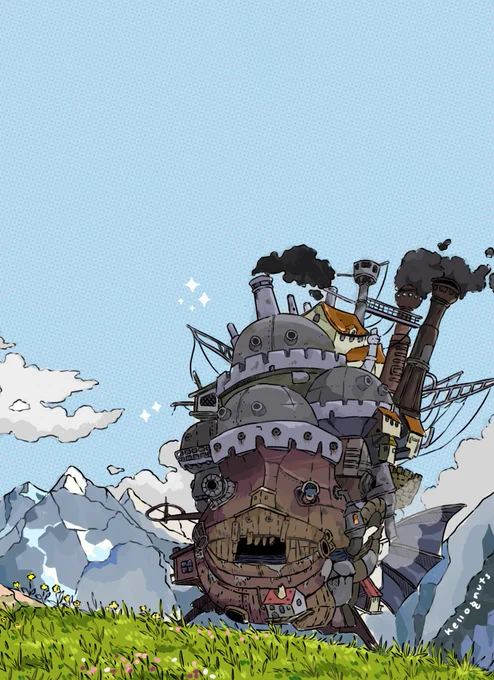 howl's moving castle (commission sketch) 