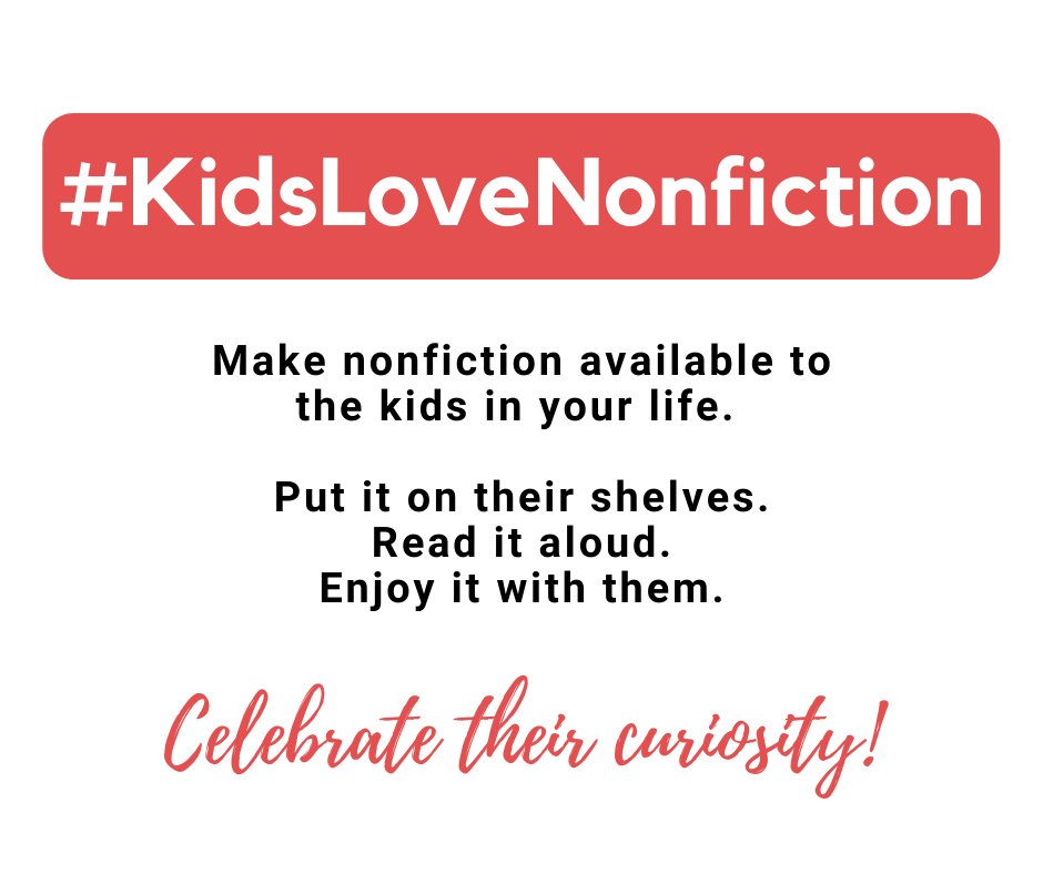 If you love a #nonfiction book for kids:
-Write a review
-Request your library carry it
-Gift it to a child you love
-Share it on social media
-See if the author has published other titles 

Be a nonfiction advocate in 2023! #KidsLoveNonfiction
#WritingCommunity #amreading