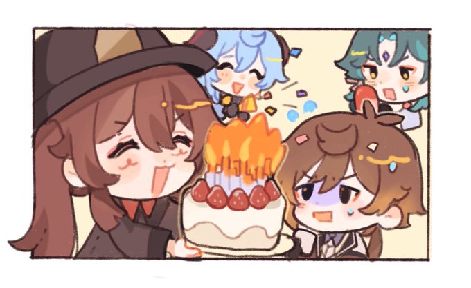 Happy birthday !!🎂🥳
#鍾離生誕祭2022 #zhongli #Genshinlmpact #原神 