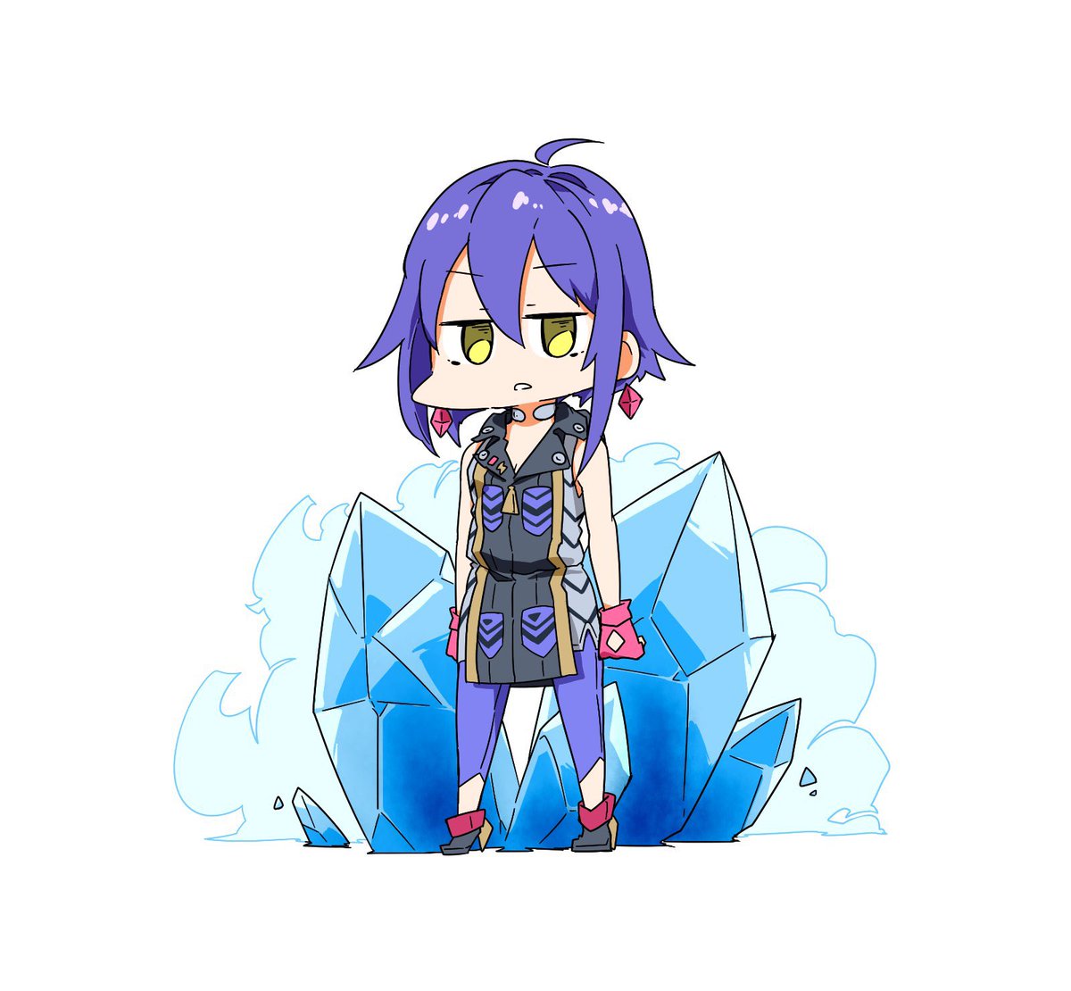 「デフォルメ絵もいっぱい描きたいとか言ってたけどこれくらいでした。アイちゃんが天希」|ないつきプラーナ強制排出補助機構付初期型のイラスト