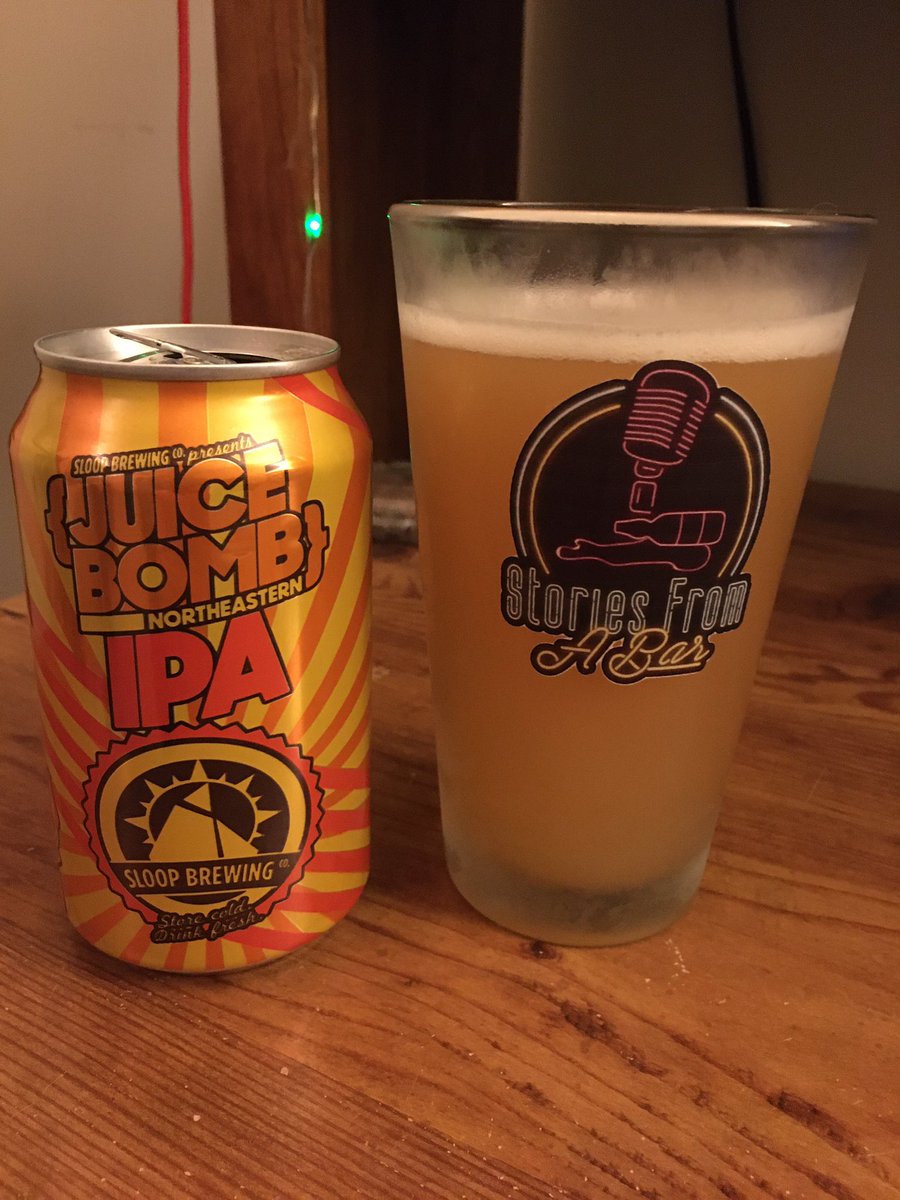 StoriesFAB's tweet photo. Rocking some @sloopbrewing Juice Bomb pre virtual Happy Hour🍻
……
Streaming live right here at 8:30 with Canadian punk rockers Old Wives. Don’t miss it!
……
#StoriesFromABar #SloopBrewing #JuiceBomb #HappyHour #OldWives #Nippertown https://t.co/uksooZYtbi