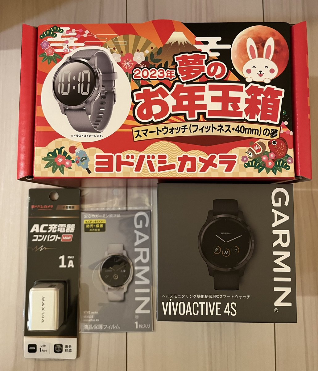 新品 GARMIN VIVOACTIVE4 ヨドバシ 福袋 スマートウォッチ-