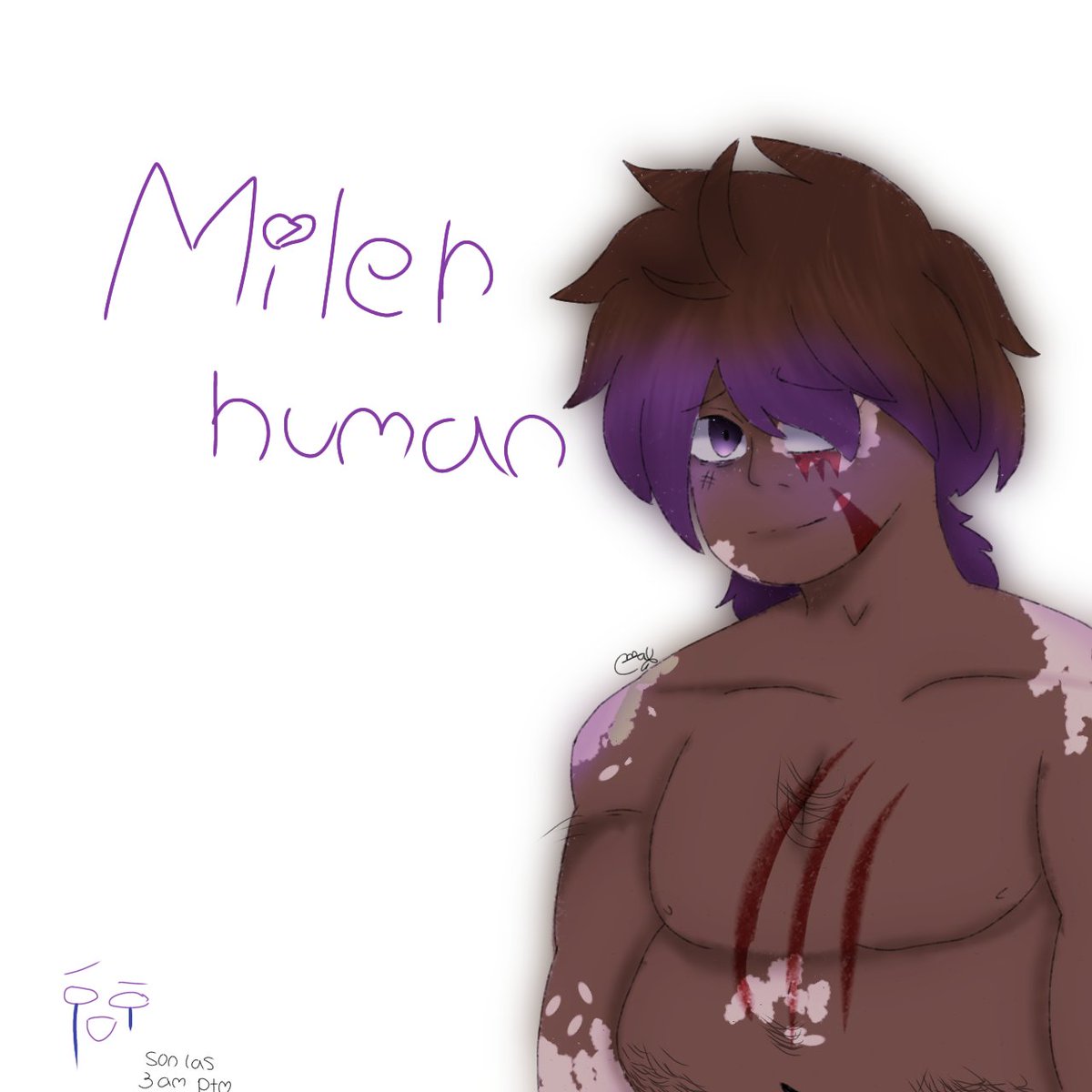 MaxNovile's tweet image. Chubby and human Miler, he's cute #undertale #undetail #Underverse #undertaleFanart #sansau