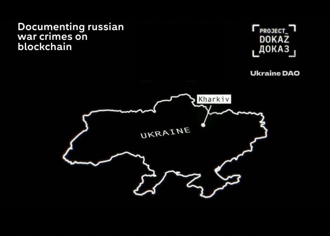 TRUSTLESS EVIDENCE

<a href="/Ukraine_DAO/">Ukraine DAO (🇺🇦,🇺🇦)</a> helps Project Dokaz of the Stanford-backed Starling Lab document russian war crimes on blockchain.

The evidence collected by our team in Kharkiv was submitted to <a href="/IntlCrimCourt/">Int'l Criminal Court</a> as part of the first cryptographic dossier submission in the world.