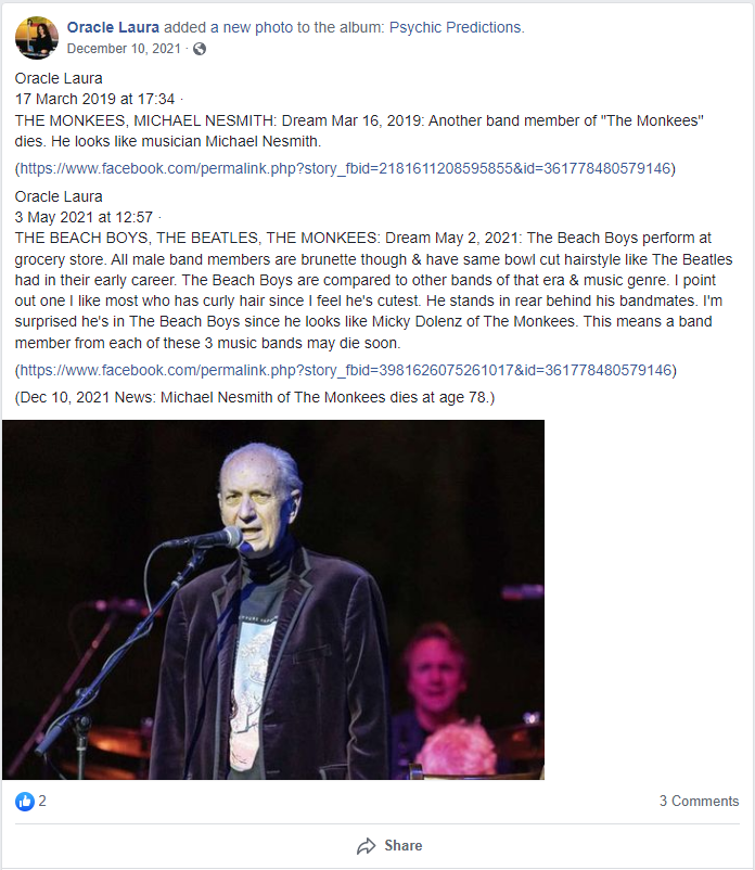 Happy Birthday Michael Nesmith of The Monkees!      