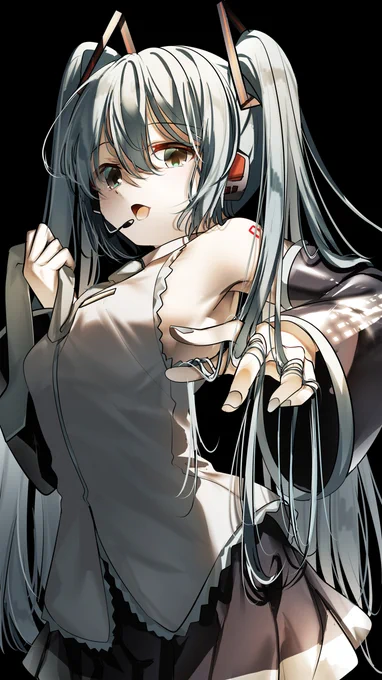 描き納めです#初音ミク 