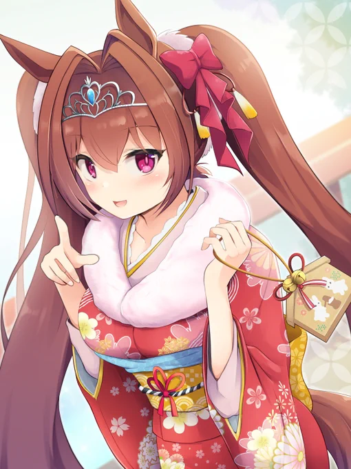お正月晴れ着スカーレットをPixivリクエストで描かせていただきましたご依頼まことにありがとうございました! 