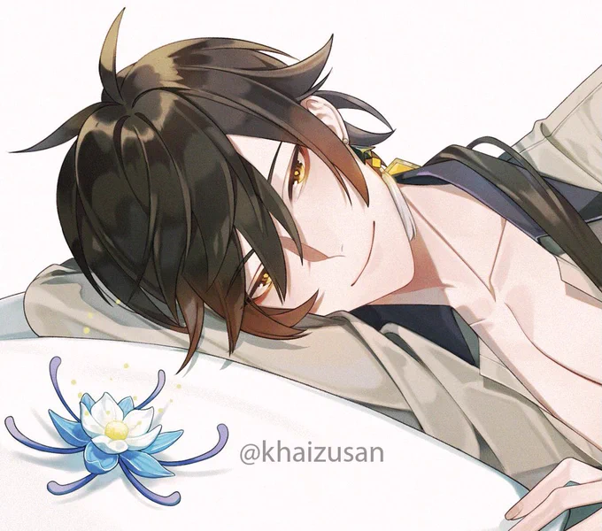 Repost old work..Happy birthday jiji#zhongli #GenshinImpact 