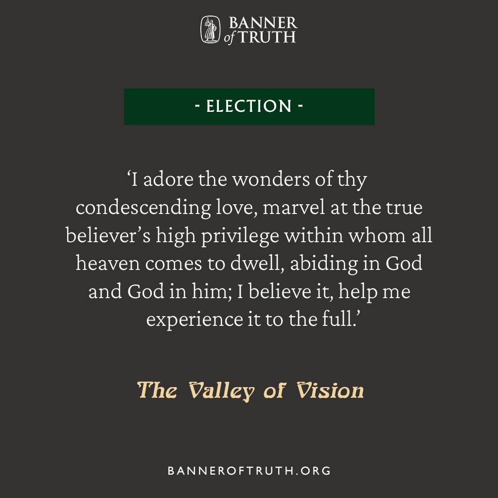 banneroftruth's tweet photo. 'I adore the wonders of thy condescending love, marvel at the true believer's high privilege within whom all heaven comes to dwell, abiding in God and God in him; I believe it, help me experience it to the full.'

—The Valley of Vision, 'Election'

#ValleyofVision https://t.co/5BBoo3oTwa