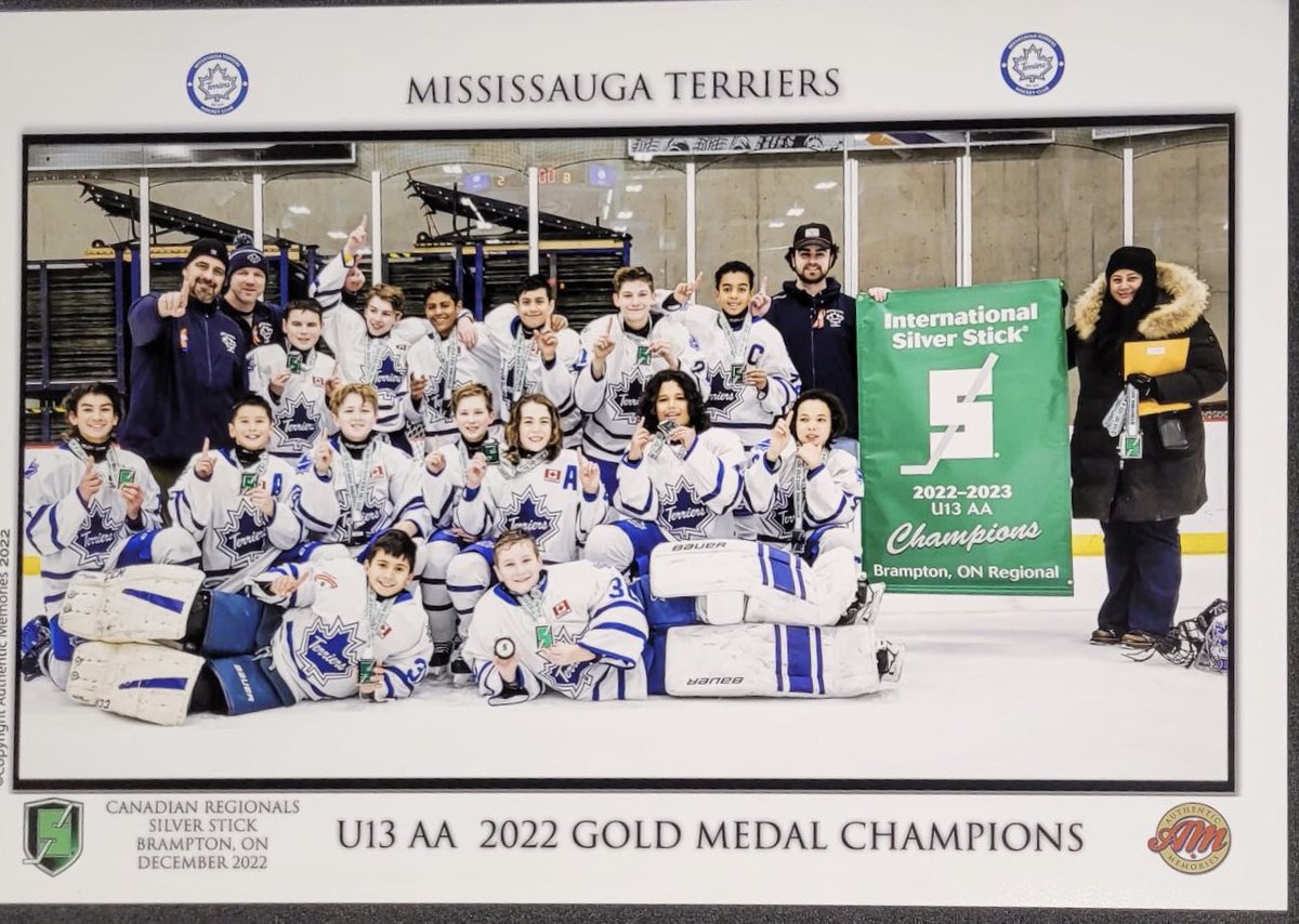 gthl_terriers's tweet photo. Congratulations to our U13 Terriers for capturing the Brampton Silver Stick Qualifier Championship. Next stop, Port Huron! https://t.co/wqMb01gJuP