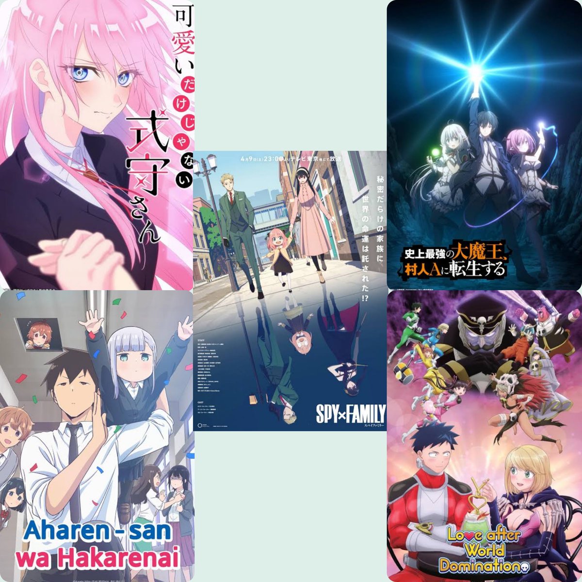 Zet_Ad96's tweet image. Temporada #Primavera2022
*Shikimori (@betjaramx)
*Spy family (#KarinaAltamirano)
*Aharen san (@LuisDanielGF)
*The greatest demon lord (@GemrryMarquez)
*Love after world (@OokamiDisorder)
Ya se ponía buena la cosa en esta parte del año 😎🍷 #Crunchyroll #TeamTax #doblaje #anime