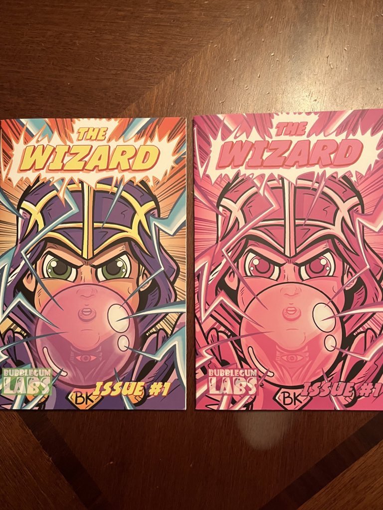 Been wanting to write about my first NFT for months, but wanted to get my gifted comics first. Here are my comics (the pink is rare 😎and here is a 🧵 about how I landed upon my first NFT and  more details about one of my favorite projects <a href="/bubblegumkids_/">Bubblegum Kids</a> 👇 1/17