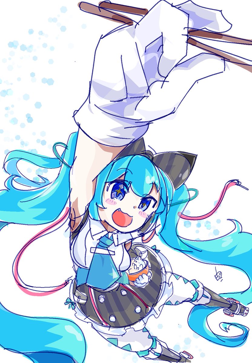 初音ミク 「#2022年自分が選ぶ今年の4枚スマホに描いたヤツ 」|ヴォルさん.⚡️✌︎('ω'✌︎ )⚡︎のイラスト