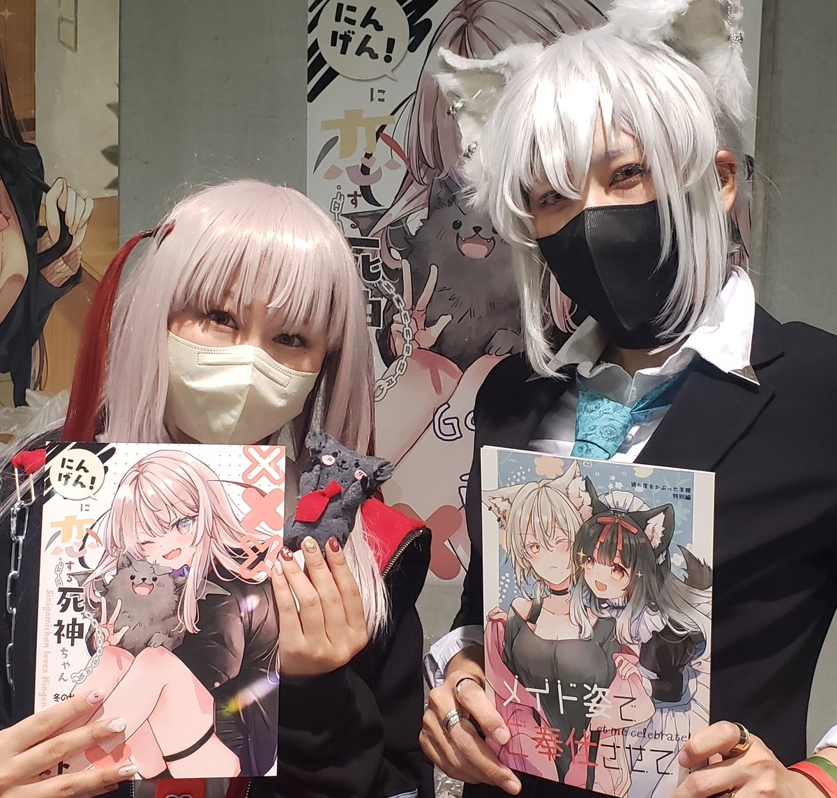 「設営完了しましたー!本日は宜しくお願いいたします西ホールめ62bGo!Go!Ki」|ミト🐻2/16羊姫4巻発売のイラスト