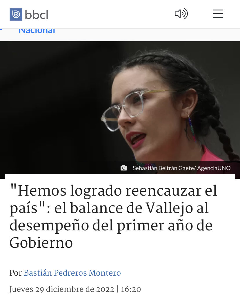 robertoampuero's tweet photo. “Hemos logrado reencauzar al país en el primer año de Gobierno”, dice Min Camila Vallejos, mismo día en que Chile termina año con un tétrico récord de homicidios en su historia. ¿En qué país vive la elite del gobierno Boric? https://t.co/1VeaZSkady