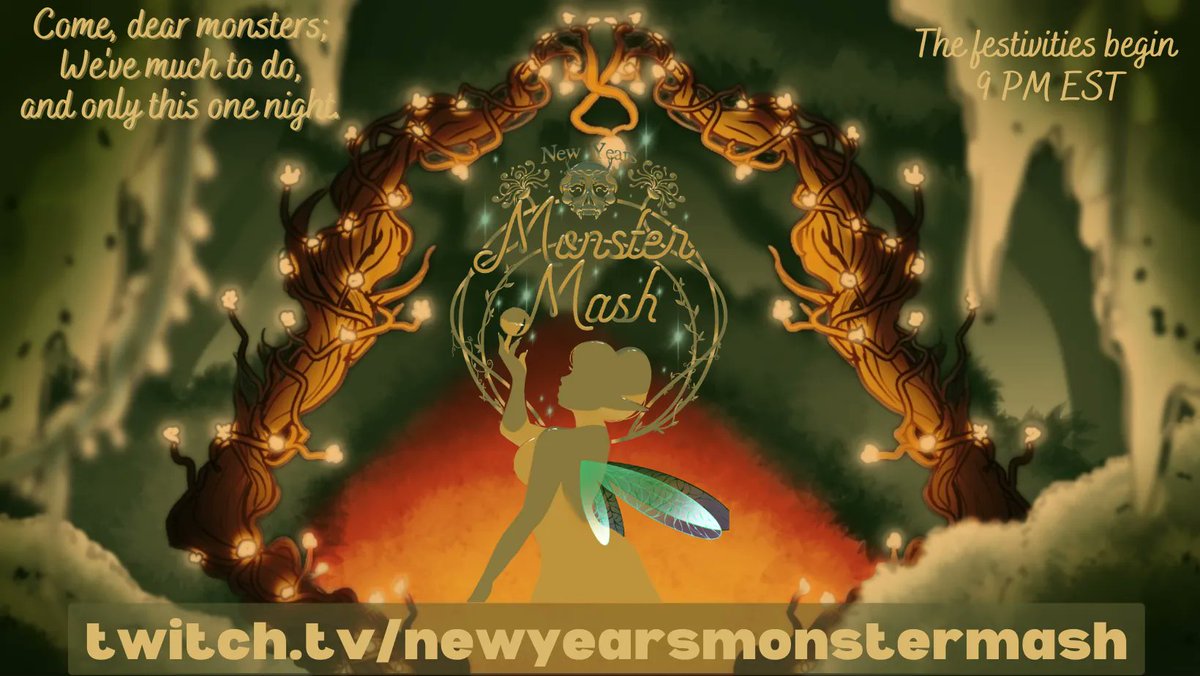 NewYearsMonster's tweet photo. The candles are lit. Garlands and flowers carefully arranged. Our staff awaits our guests at the door.

The 2022 #NewYearsMonsterMash, an awards show and gala for monster Vtubers, will begin tonight at 9 pm EST/6 pm PST.

Link below.

#Vtubers #VtubersEN #VTubersAreStillWatching https://t.co/aJh4WEeshE