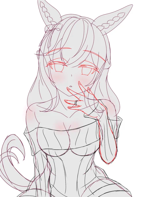 wip #ナイスネイチャ 嫁ネイチャラフです 