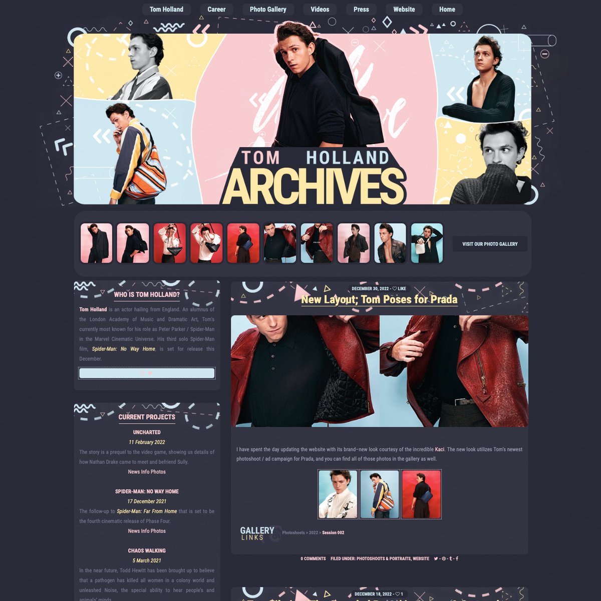 New year, new look!

Tom Holland Archives is now sporting a new layout utilizing Tom’s photoshoot with Prada, courtesy of the incredible <a href="/DesignsByKaci/">DesignsbyKaci</a>! #TomHolland