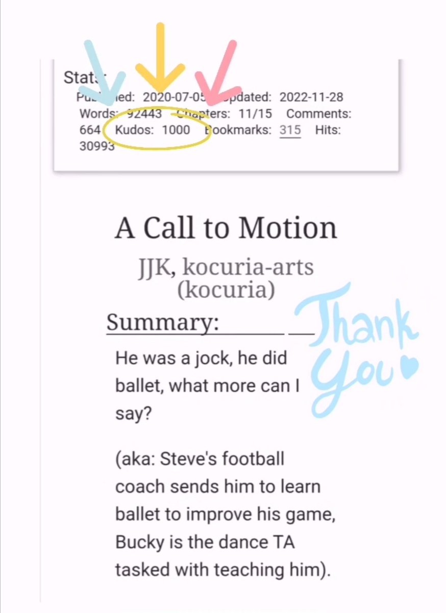 astrobucky's tweet photo. A Call to Motion hit 1000 kudos today 😱😍🥰 Thank you!!!!! https://t.co/2xqDnlT5CN