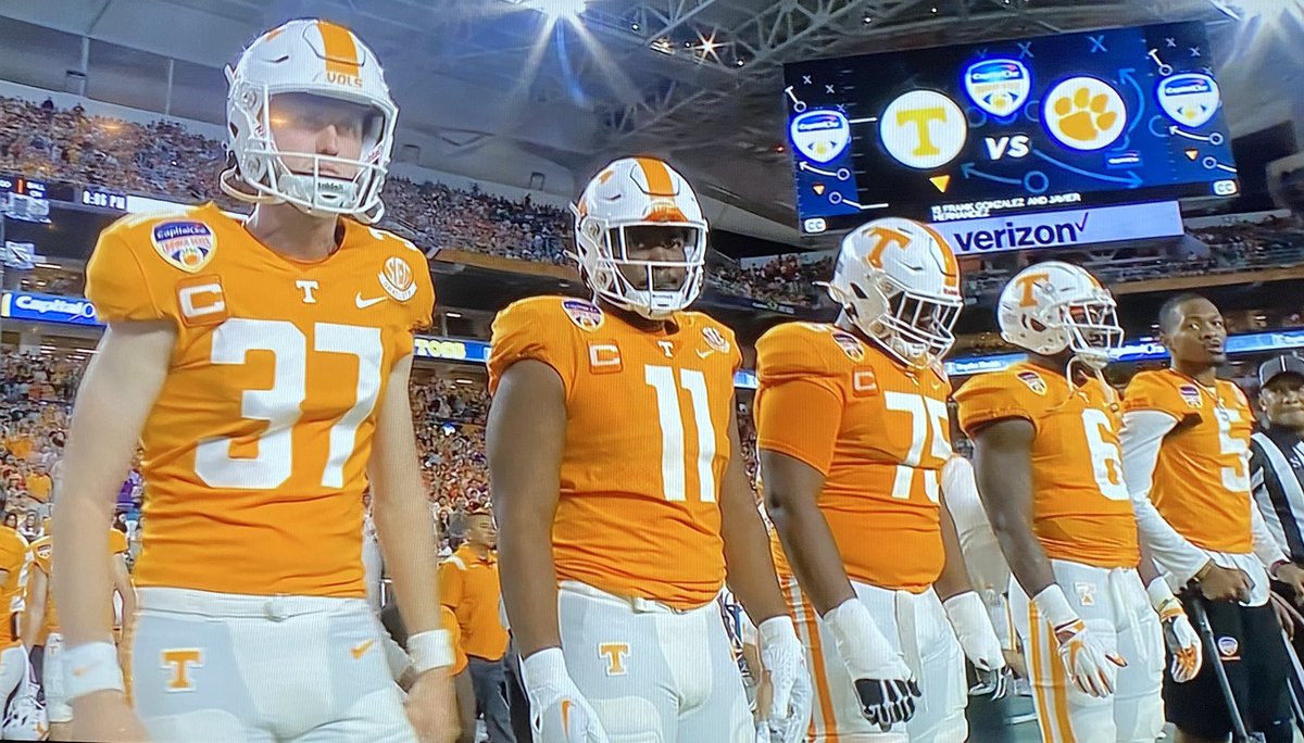 HCSportsHOF's tweet photo. From Friday nights in Jim Carroll Stadium to @Vol_Football captain in the @OrangeBowl. 

Go out in style, @LBumphus. https://t.co/UXRrdSCnJk