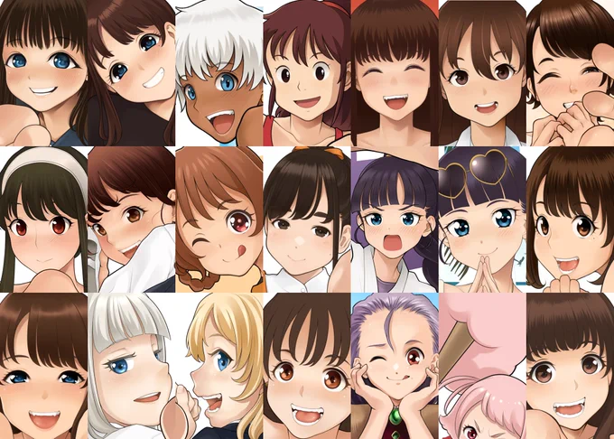 相変わらず赤目と碧眼ばかり
まあ…好きな色だからしかたないのう。 