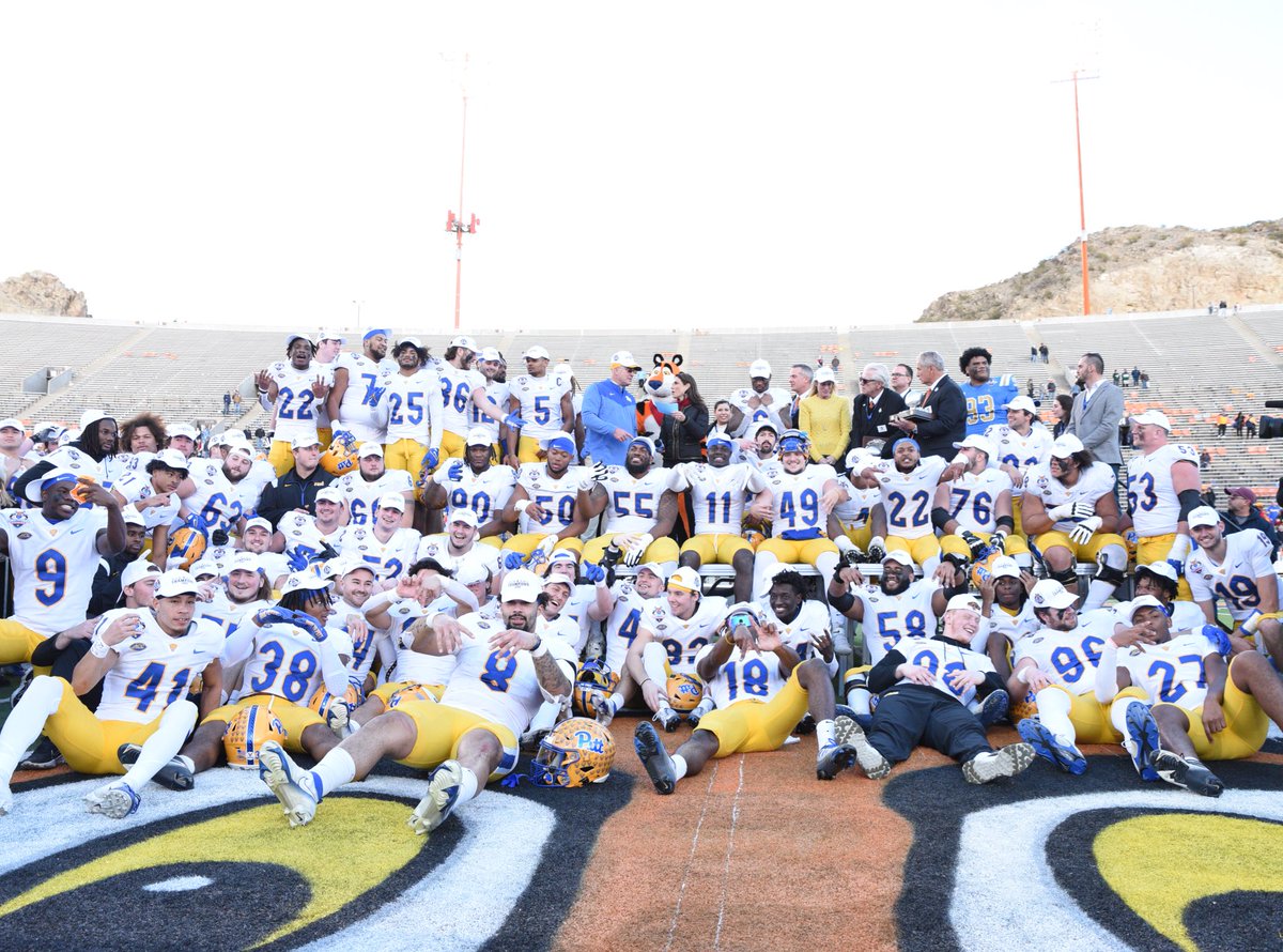 Pitt has won 20 games in a two-year span for the first time since 1981-82.

2021 ACC Champions 🏆
2022 Sun Bowl Champions 🏆

Let’s keep it rolling in 2023 👏 

#H2P » #WeNotMe